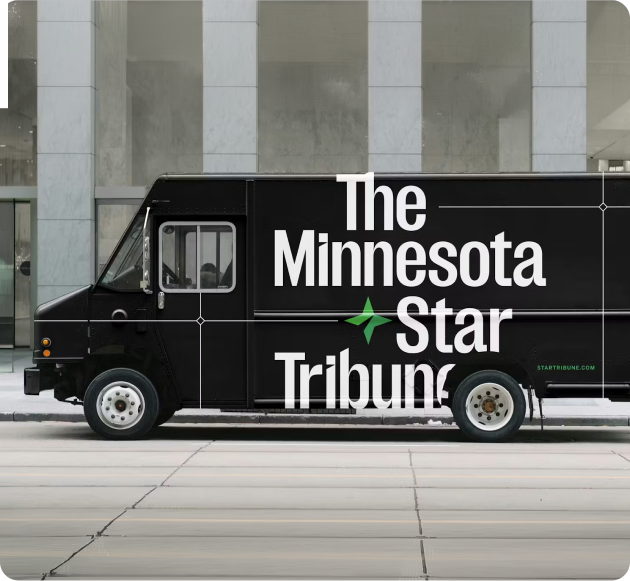 Minnesota Star Tribune delivery truck